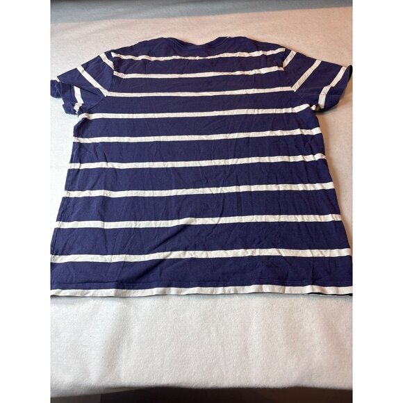 J.Crew Mens Striped Crewneck T-Shirt Navy/White Cotton Size L - Picture 8 of 12